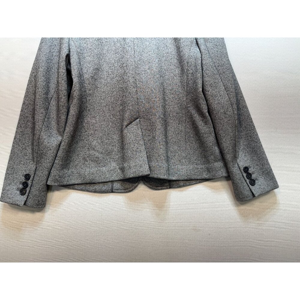 Talbots Women's Classic Wool Blend 3 Button Blazer Long Sleeve Size 10p Gray - Picture 10 of 10